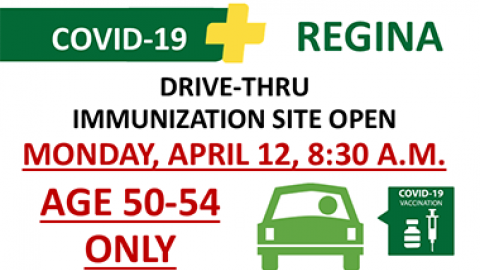 Regina Drive-Thru Immunization Site Open