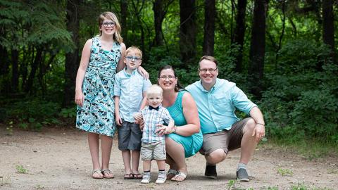 family together smiling