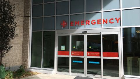 Entrance to Royal University Hospital Emergency Room.