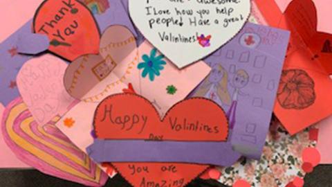 collection of valentine cards