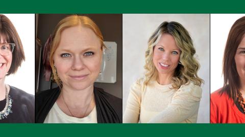 Faces of the contributors to this story - Dr. Susan Shaw, Dr. Jessica Minion, Brandy Winquist and Dr. Stephanie Young.