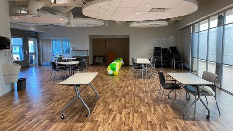 Already, the big and bright activity space in NorthWest Community Lodge has hosted events, including a Bingo night for residents.