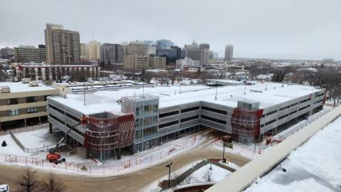 An image showing the newly opened Regina General Hospital Parkade.