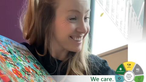 Lindsey Jungwirth shows how Child Life Therapists use a variety of methods to help our young patients cope with medical procedures.