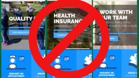 Battlefords Union Hospital Scam website images