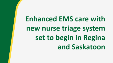 Enhanced EMS care with new nurse triage system