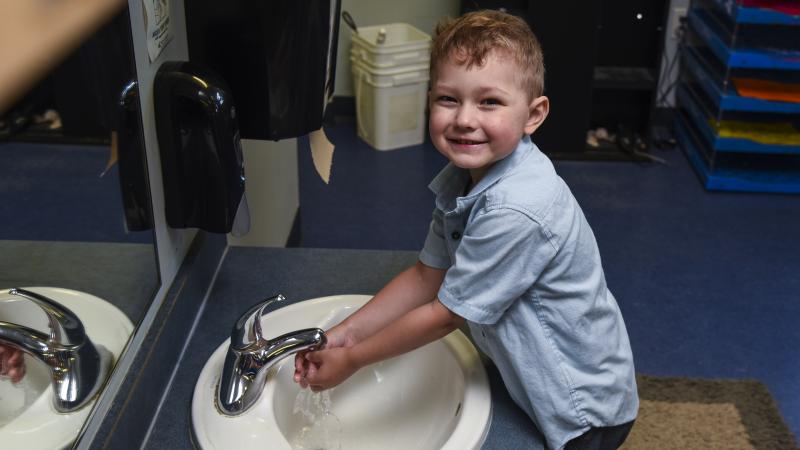 Children's Health - Kid Washing Hands