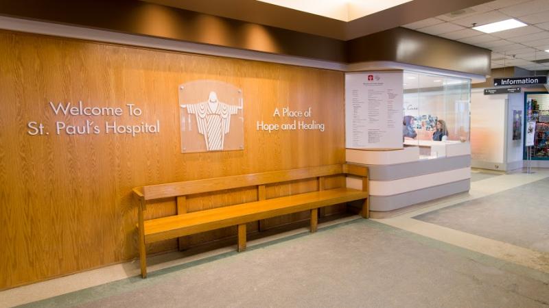 Lobby of St. Paul's Hospital