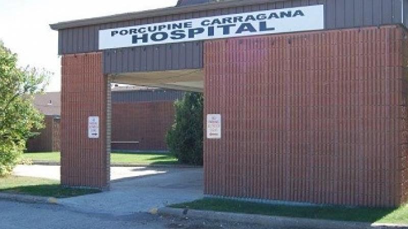 Exterior of Porcupine Carragana Hospital