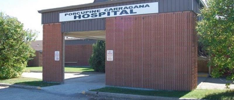 Exterior of Porcupine Carragana Hospital