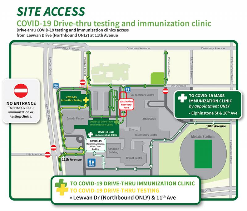 Directions to Evraz Place in Regina