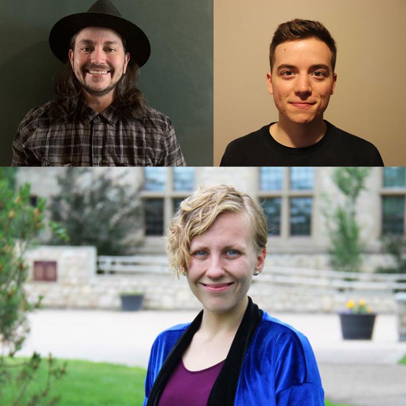 Ken (right) and Elijah (left) are peer health navigators based in Regina and Saskatoon respectively. Bottom: Dr. Megan Clark, one of the researchers on this project.