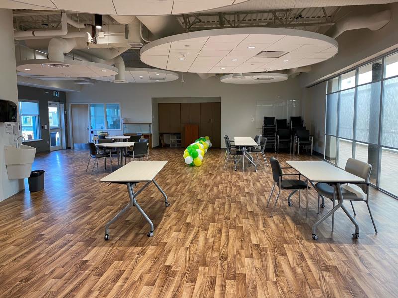 Already, the big and bright activity space in NorthWest Community Lodge has hosted events, including a Bingo night for residents.