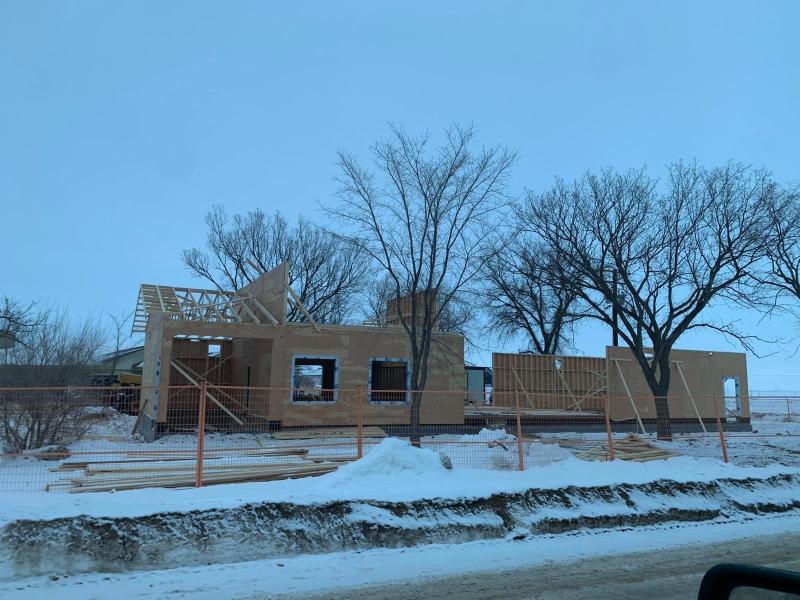 construction of Watrous ambulance bay