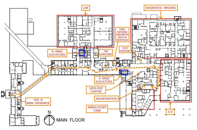 St. Paul's temp entrance map 2