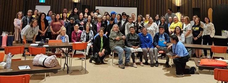 Group of people gathered for a photo in Kamsack