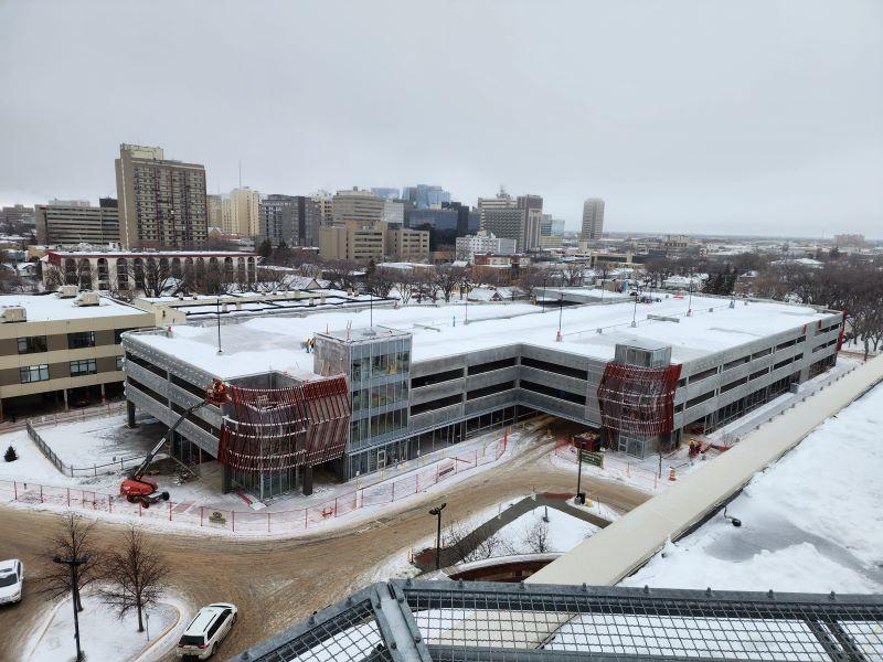 An image showing the newly opened Regina General Hospital Parkade.