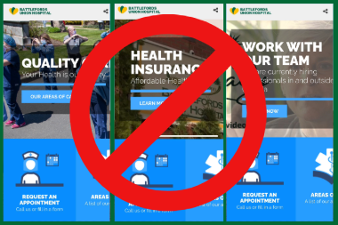 Battlefords Union Hospital Scam website images
